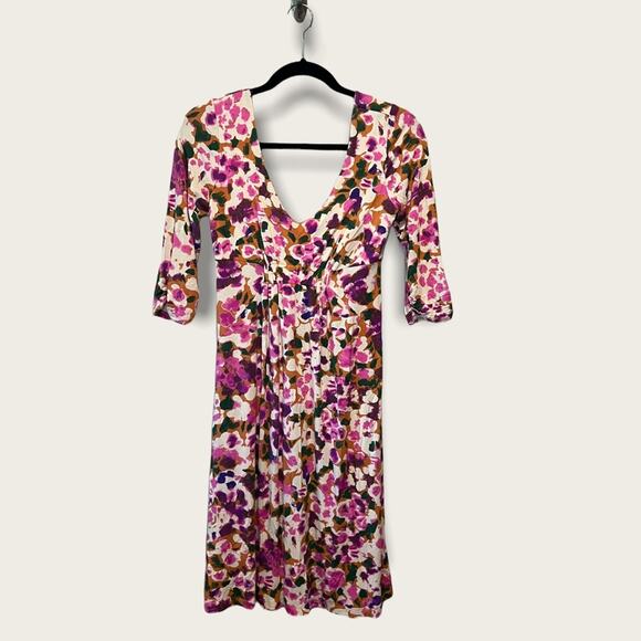 CAbi Everybody Luxe Hydrangea Floral Print Midi Dress Size S - Picture 3 of 13